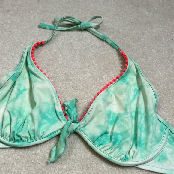 Victoria's Secret Other - VICTORIA’S SECRET TIE DIE SWIM BIKINI TOP SZ 36 D